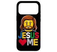 Jesus Loves Me Builder Briques de Construction Dieu chrétien Coque pour iPhone 17 Pro Max