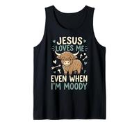 Jesus Loves Me Even When I'm Moody Débardeur