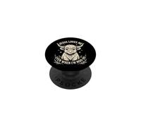 Jesus Loves Me Even When I'm Moody PopSockets PopGrip Adhésif