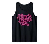 Jesus Loves Me Kid Christianisme Fille Chrétienne Fleur Mignon Débardeur