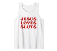 Jesus Loves Sluts Y2k Aesthetic Débardeur