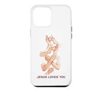 Jesus Loves You - American Sign Language Watercolor Coque pour iPhone 12 Pro Max