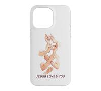 Jesus Loves You - American Sign Language Watercolor Coque pour iPhone 14 Pro Max