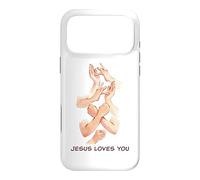 Jesus Loves You - American Sign Language Watercolor Coque pour iPhone 17 Pro Max