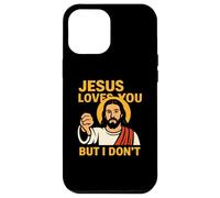 Jesus Loves You But I Don’t Funny Sarcastic Christian Humor Coque pour iPhone 12 Pro Max