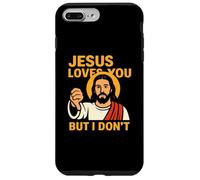 Jesus Loves You But I Don’t Funny Sarcastic Christian Humor Coque pour iPhone 7 Plus/8 Plus