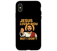 Jesus Loves You But I Don’t Funny Sarcastic Christian Humor Coque pour iPhone X/XS