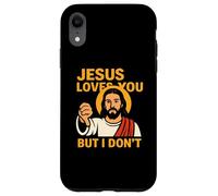 Jesus Loves You But I Don’t Funny Sarcastic Christian Humor Coque pour iPhone XR