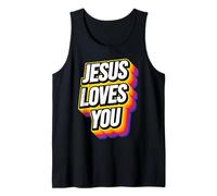 Jesus Loves You Christian Faith Men Women Kids Débardeur