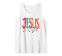 Jesus Loves You Fun Colors | Sensibilisation des Jeunes Débardeur