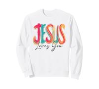 Jesus Loves You Fun Colors | Sensibilisation des Jeunes Sweatshirt