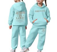 Jesus Loves You Pull à Manches Longues pour Femme, imprimé Lettres, Cordon de Serrage, Sweat à Capuche surdimensionné, Sweat-Shirt surdimensionné pour Femme z9