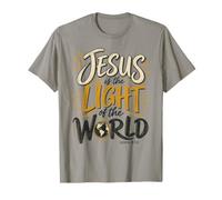 Jésus Lumière du Monde Jean 8 12 Foi chrétienne T-Shirt