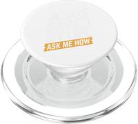 Jésus m'a sauvé la Vie, Demande-Moi Comment PopSockets PopGrip pour MagSafe