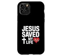 Jésus m'a sauvé la Vie Foi chrétienne Coque pour iPhone 11 Pro