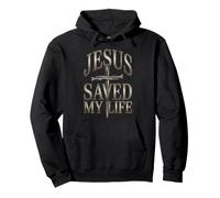 Jésus m'a sauvé la Vie Sweat à Capuche