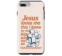 Jésus m'aime La Bible me Dit si Christian Retro Coque pour iPhone 7 Plus/8 Plus