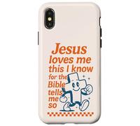 Jésus m'aime La Bible me Dit si Christian Retro Coque pour iPhone X/XS