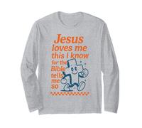 Jésus m'aime La Bible me Dit si Christian Retro Manche Longue
