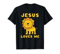 Jésus m'aime, Mignon Lion chrétien T-Shirt