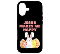Jesus Makes Me Happy - Girls & Women Easter Christian Faith Coque pour iPhone 17