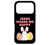 Jesus Makes Me Happy - Girls & Women Easter Christian Faith Coque pour iPhone 17 Pro