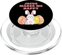 Jesus Makes Me Happy - Girls & Women Easter Christian Faith PopSockets PopGrip pour MagSafe
