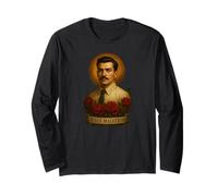 Jesús Malverde Portrait de saint populaire mexicain Art réaliste Manche Longue