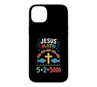 Jésus Math Loaves and Fish Miracle Faith Coque pour iPhone 14 Plus