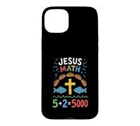 Jésus Math Loaves and Fish Miracle Faith Coque pour iPhone 15 Plus