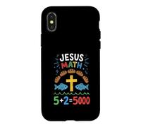 Jésus Math Loaves and Fish Miracle Faith Coque pour iPhone X/XS