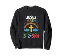 Jésus Math Loaves and Fish Miracle Faith Sweatshirt