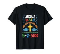Jésus Math Loaves and Fish Miracle Faith T-Shirt