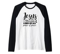 Jésus Messie Seigneur de Tous Prince de la Paix Foi chrétienne Manche Raglan