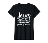 Jésus Messie Seigneur de Tous Prince de la Paix Foi chrétienne T-Shirt Graphique avec Valeur