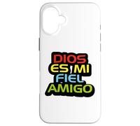 Jesús mi fiel Amigo Dios ES fiel Con Los Que Le Son fieles Coque pour iPhone 16 Plus