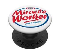 Jésus Miracle Worker Christian Faith Inspired Born Again Art PopSockets PopGrip Adhésif