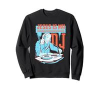 Jésus Mon DJ Christianisme Religieux Musique Cross Cadeau Sweatshirt