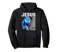 Jésus Mon Seigneur Lion de Tribu Juda Culte Chrétien Sweat à Capuche