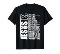 Jésus Mon Tout Chrétien Foi Sauveur Fournisseur Guérisseur T-Shirt