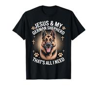 Jesus & My German Shepherd That's All I Need - Amoureux des Chiens T-Shirt