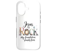 Jesus My Rock My Foundation Stand Firm Coque pour iPhone 17