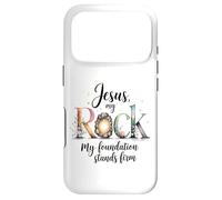 Jesus My Rock My Foundation Stand Firm Coque pour iPhone 17 Pro