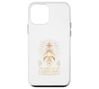 Jesus Nativity Oh Come Let Us Adore Him Vintage Adulte Coque pour iPhone 12 Mini