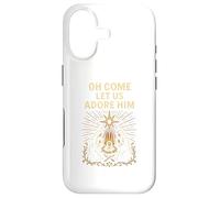 Jesus Nativity Oh Come Let Us Adore Him Vintage Adulte Coque pour iPhone 17