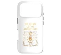 Jesus Nativity Oh Come Let Us Adore Him Vintage Adulte Coque pour iPhone 17 Pro