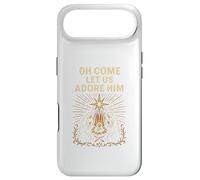 Jesus Nativity Oh Come Let Us Adore Him Vintage Adulte Coque pour iPhone Air