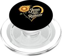 Jésus n'est Pas Une Religion C'est Une Relation Foi Tournesol PopSockets PopGrip pour MagSafe