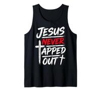 Jesus Never Tapped Out Christian Wrestling Apparel Débardeur