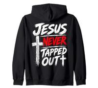 Jesus Never Tapped Out Christian Wrestling Apparel Sweat à Capuche